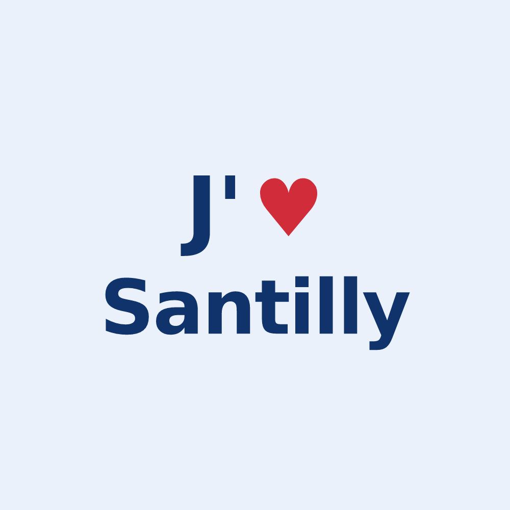Sticker personnalisé Santilly — design J'aime Santilly