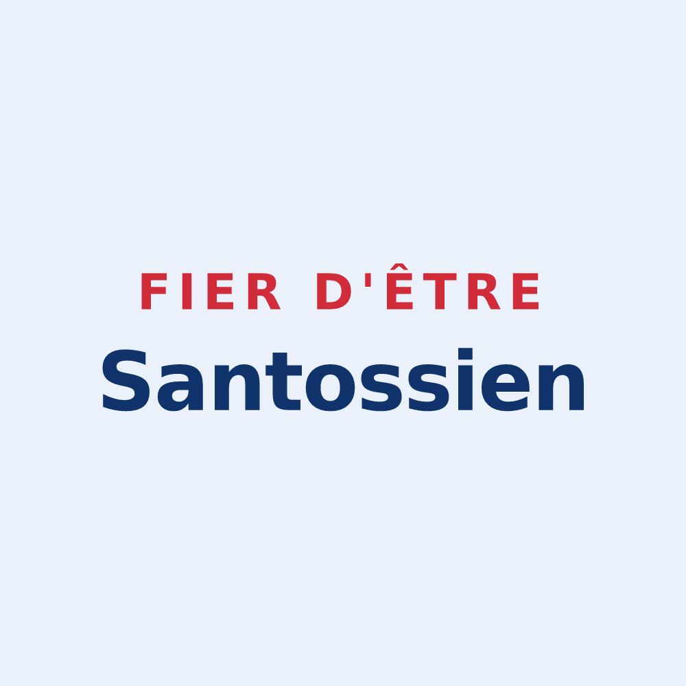 Sticker « Fier d'être Santossien » — design pour Santosse