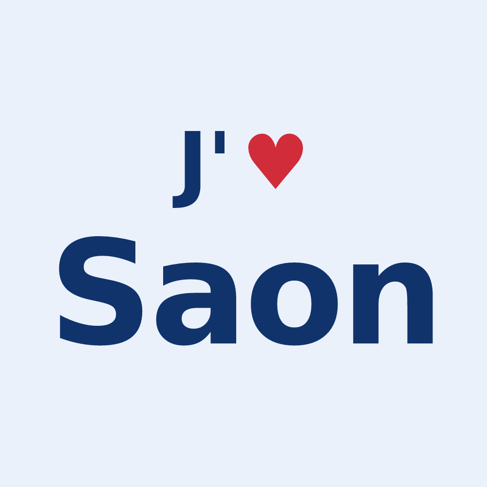 Sticker personnalisé Saon — design J'aime Saon