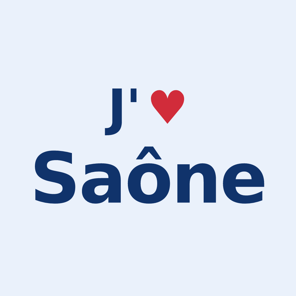 Sticker personnalisé Saône — design J'aime Saône