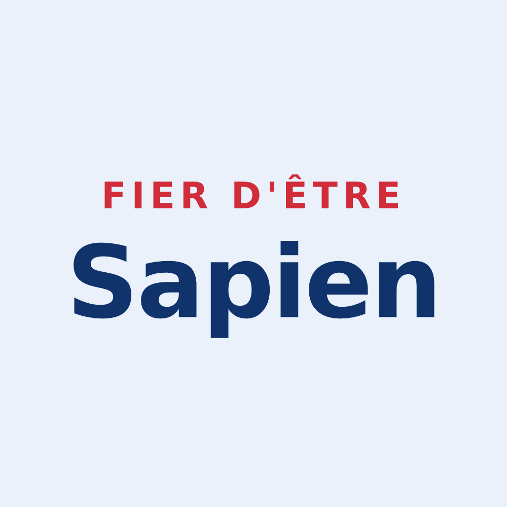Sticker « Fier d'être Sapien » — design pour Sap-en-Auge