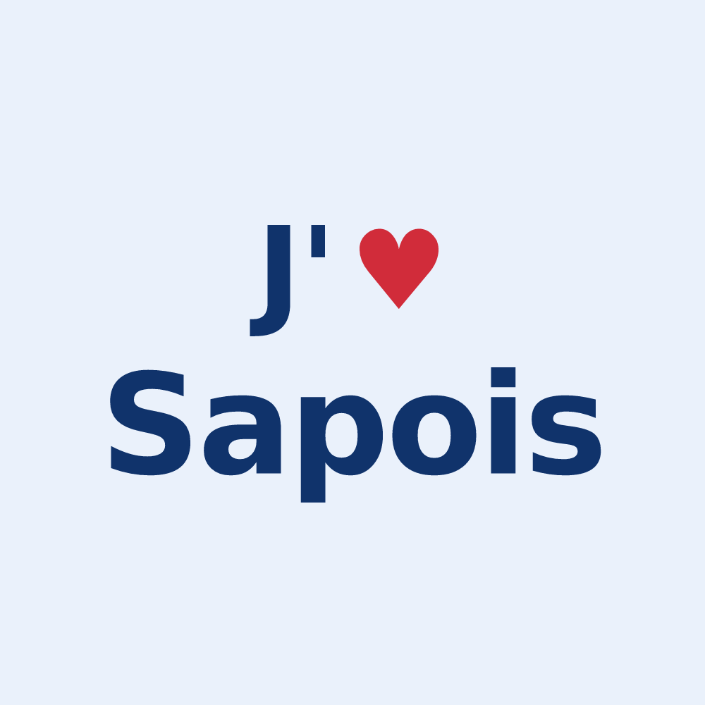 Sticker personnalisé Sapois — design J'aime Sapois