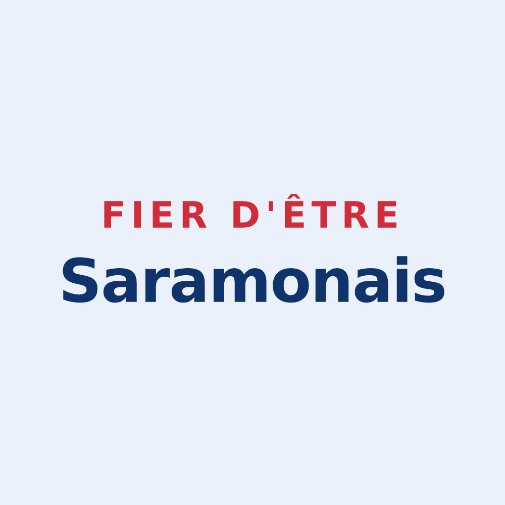 Sticker « Fier d'être Saramonais » — design pour Saramon