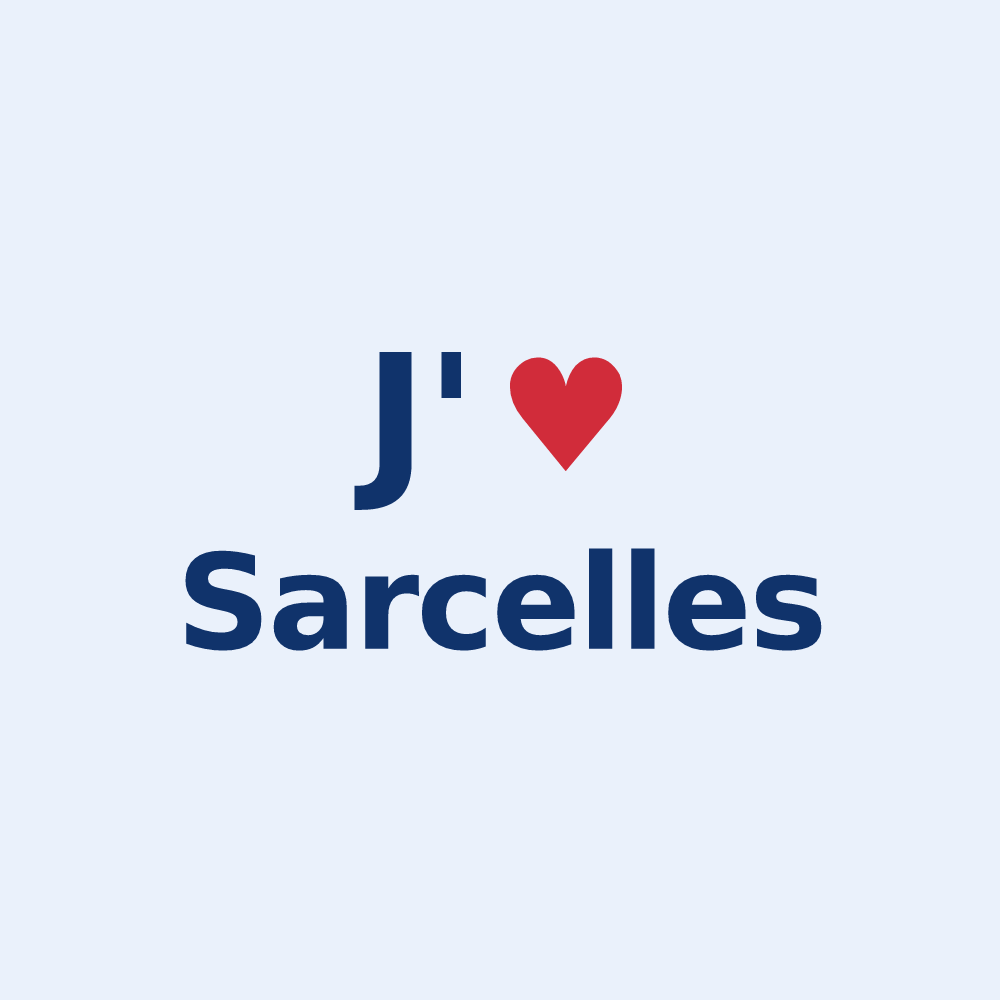 Sticker personnalisé Sarcelles — design J'aime Sarcelles