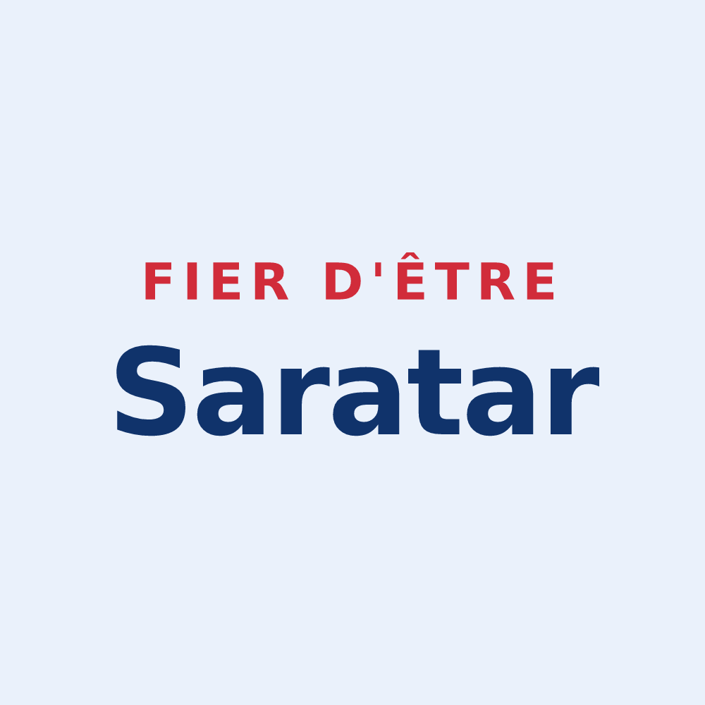Sticker « Fier d'être Saratar » — design pour Sare
