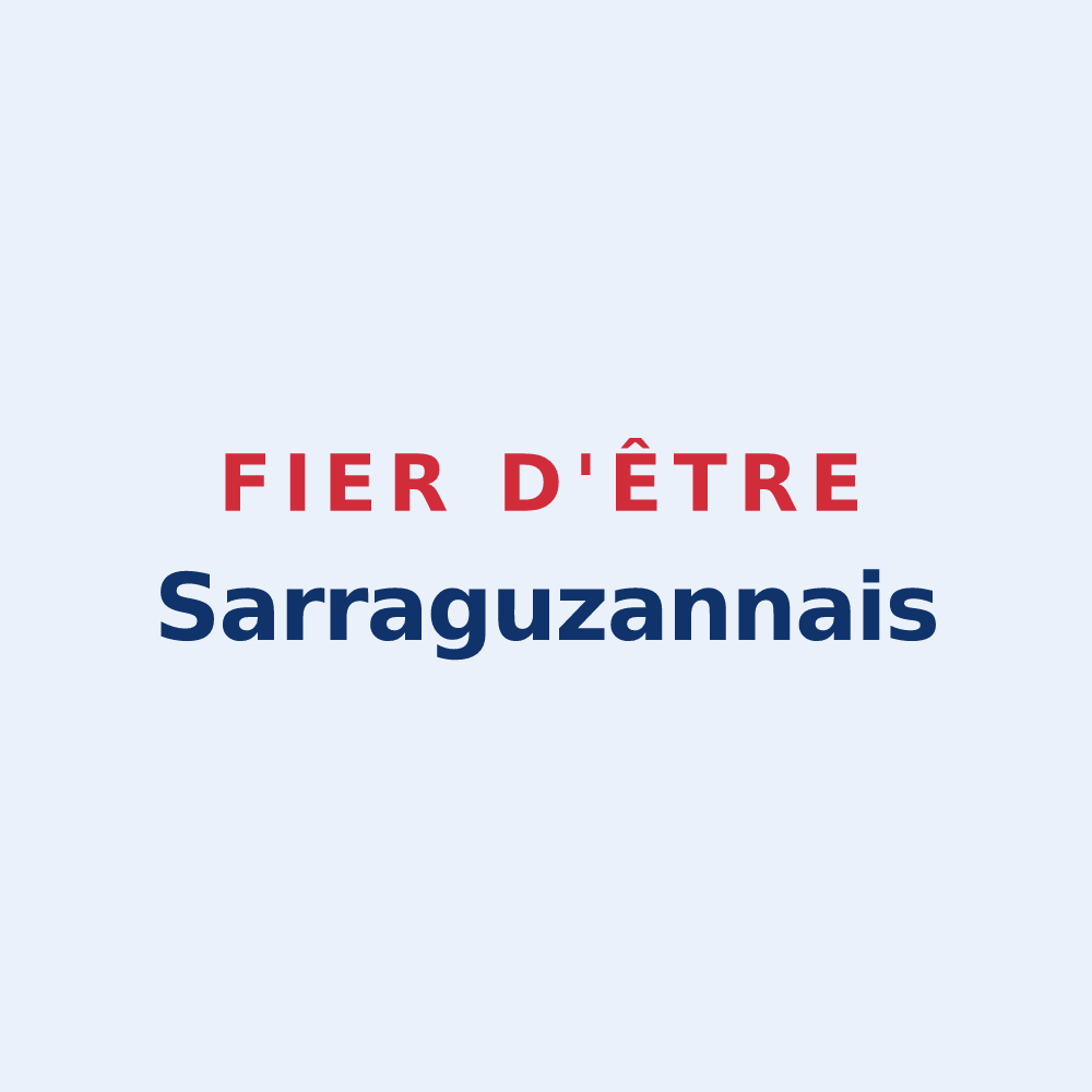 Sticker « Fier d'être Sarraguzannais » — design pour Sarraguzan