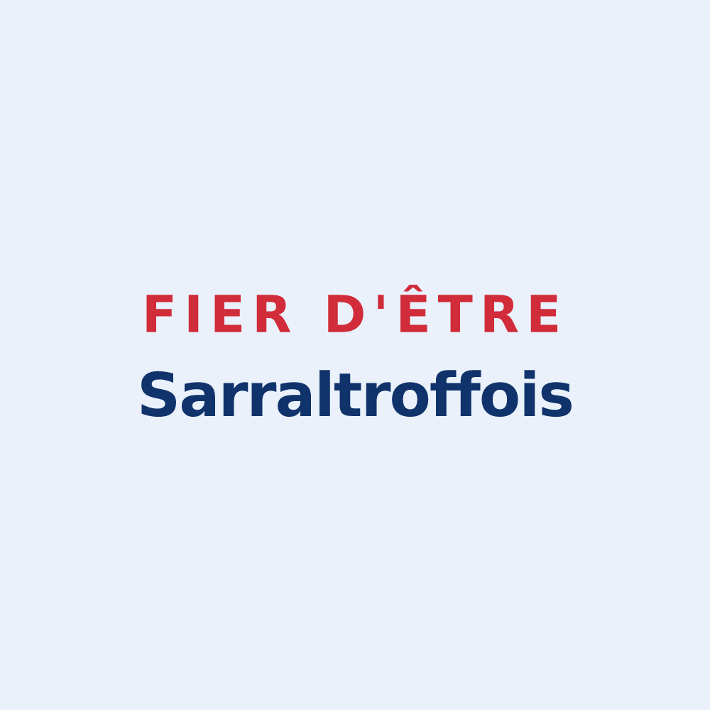 Sticker « Fier d'être Sarraltroffois » — design pour Sarraltroff
