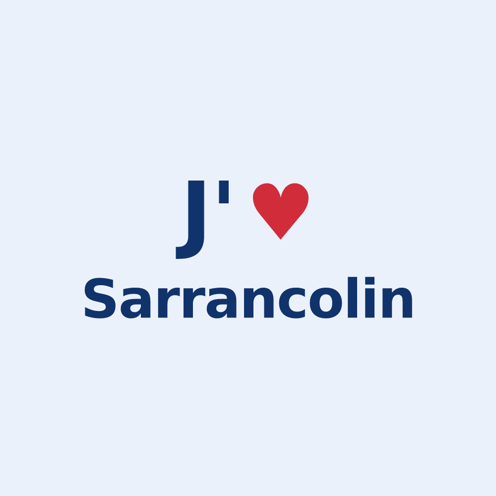 Sticker personnalisé Sarrancolin — design J'aime Sarrancolin