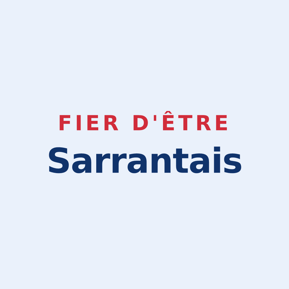 Sticker « Fier d'être Sarrantais » — design pour Sarrant