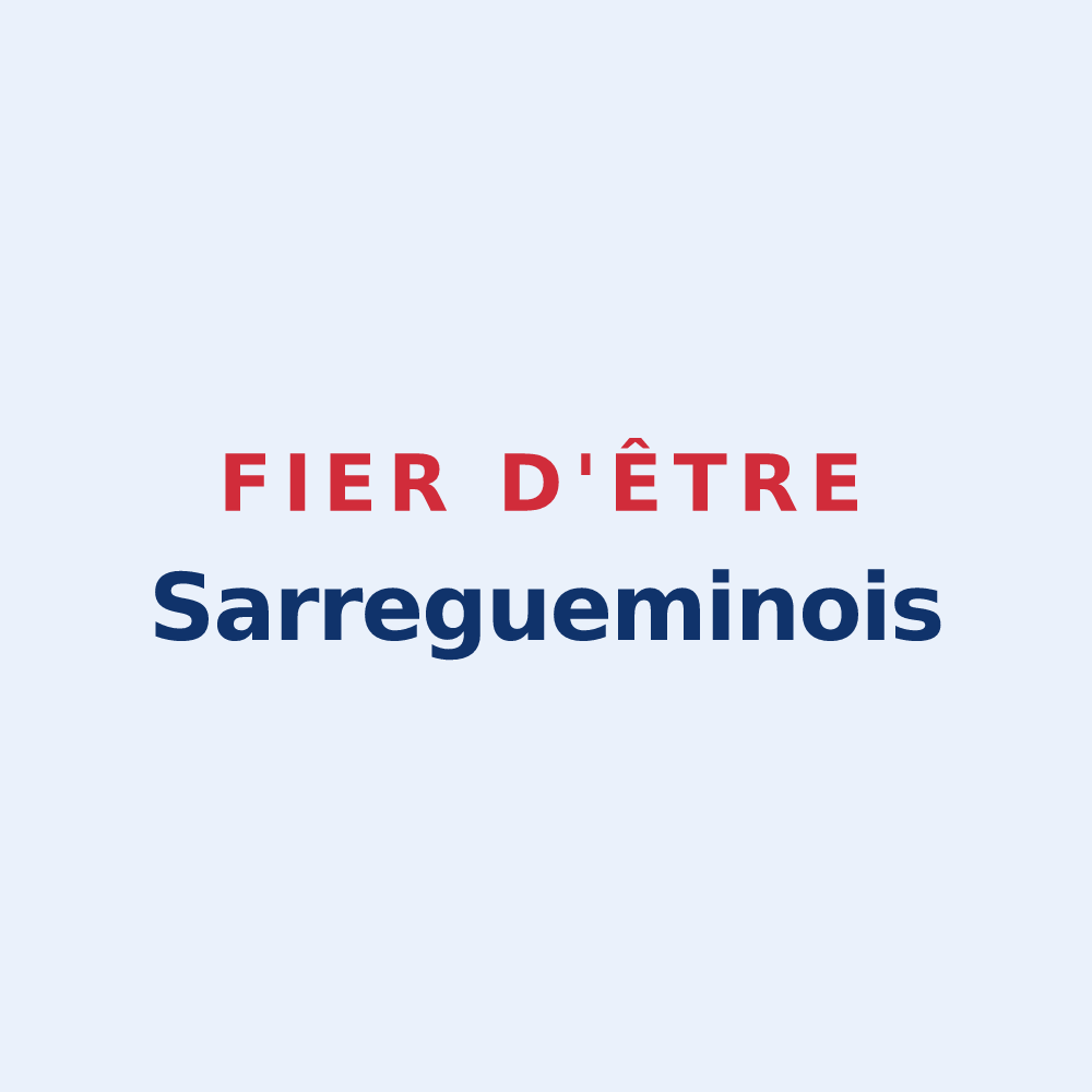 Sticker « Fier d'être Sarregueminois » — design pour Sarreguemines