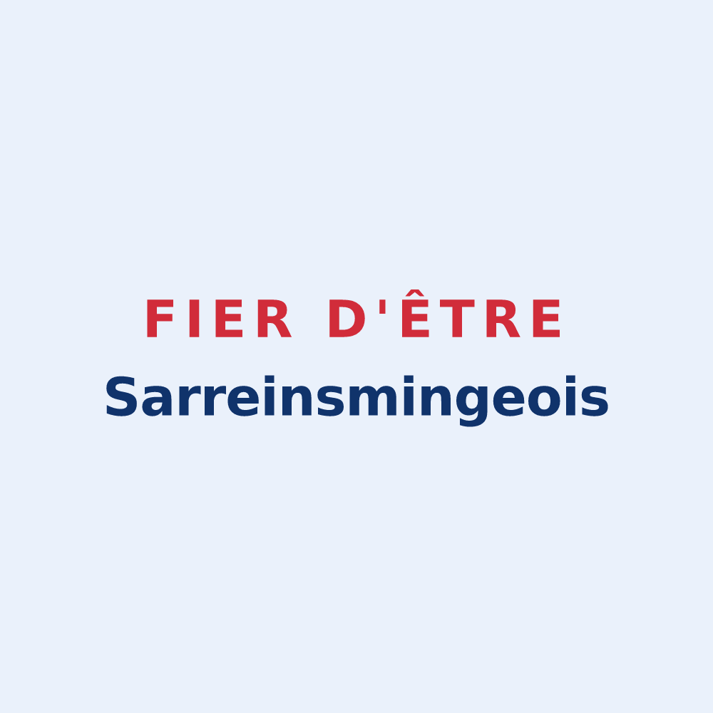 Sticker « Fier d'être Sarreinsmingeois » — design pour Sarreinsming