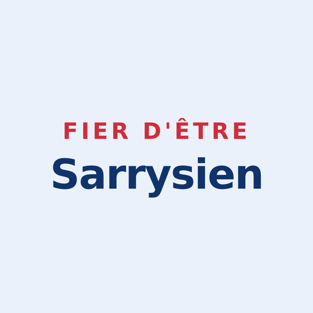 Sticker « Fier d'être Sarrysien » — design pour Sarry