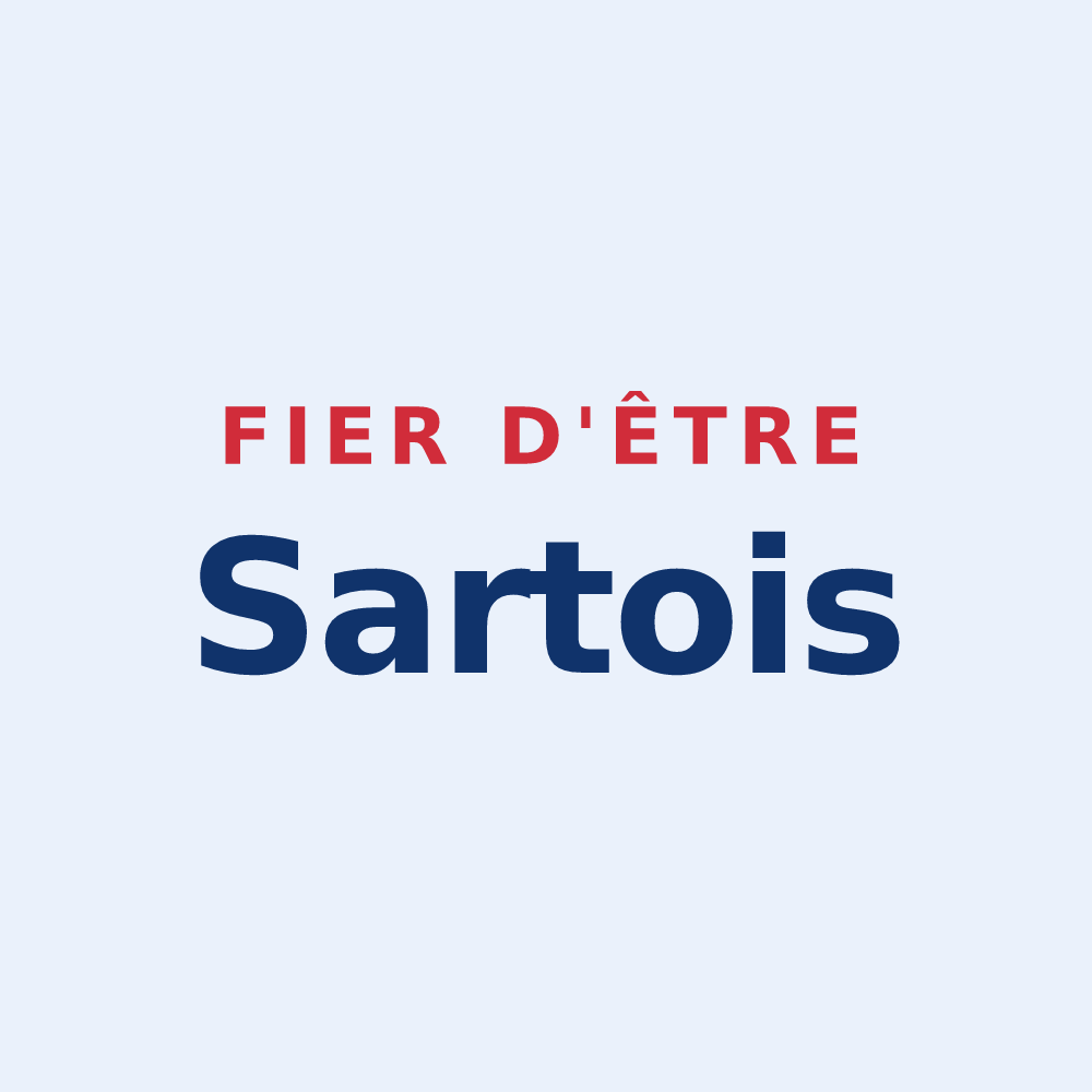 Sticker « Fier d'être Sartois » — design pour Sartes
