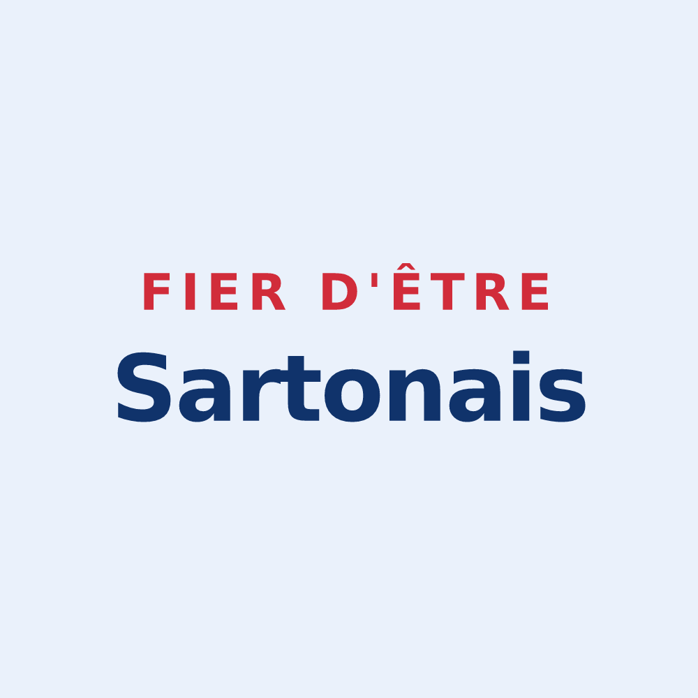 Sticker « Fier d'être Sartonais » — design pour Sarton