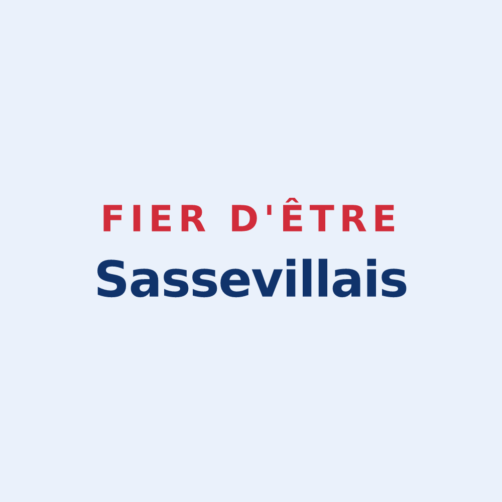 Sticker « Fier d'être Sassevillais » — design pour Sasseville