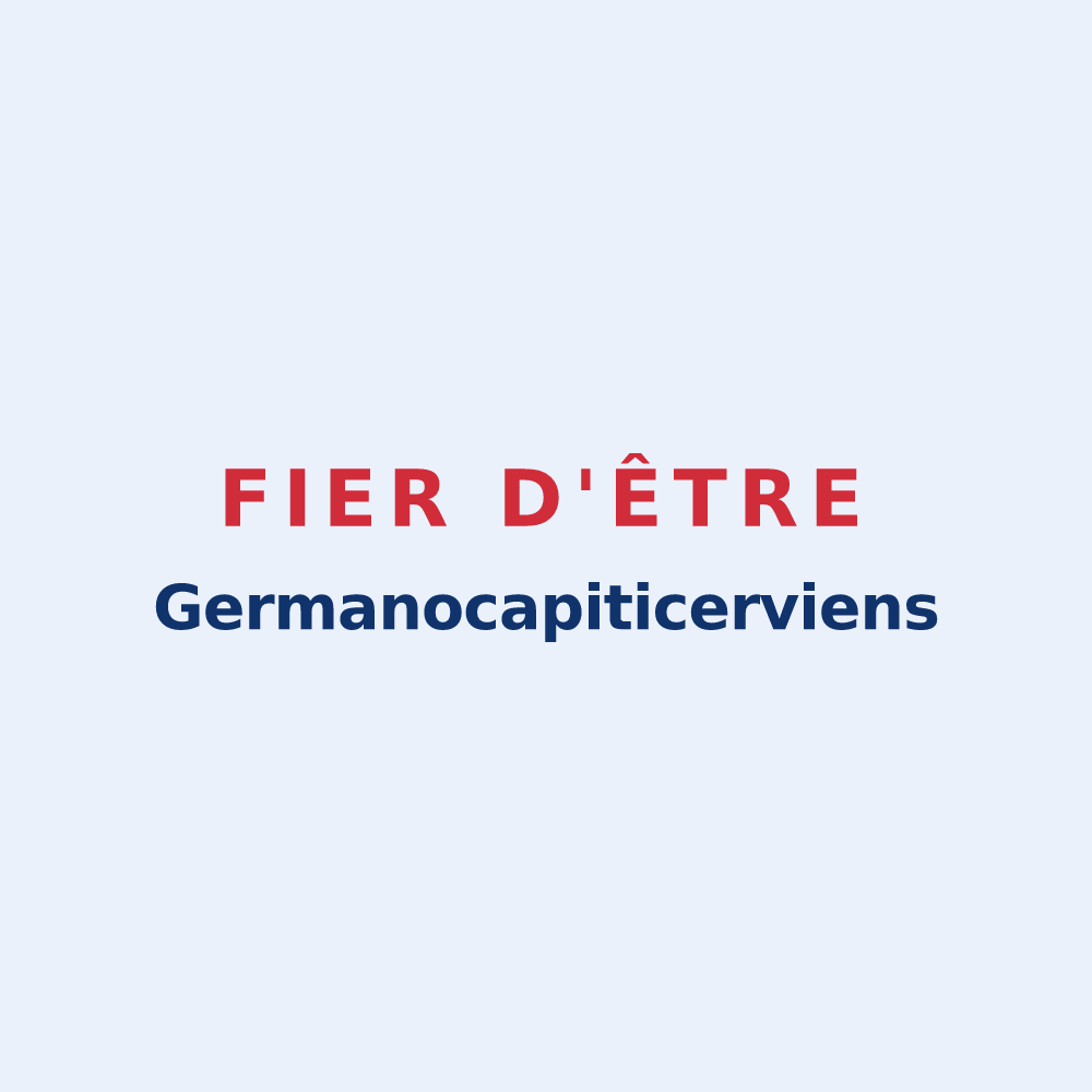 Sticker « Fier d'être Germanocapiticerviens » — design pour Sassierges-Saint-Germain