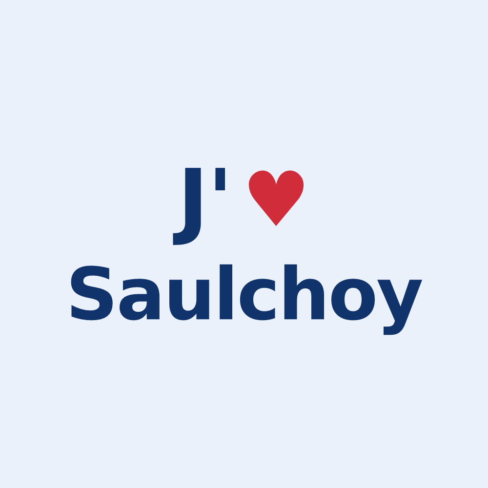 Sticker personnalisé Saulchoy — design J'aime Saulchoy
