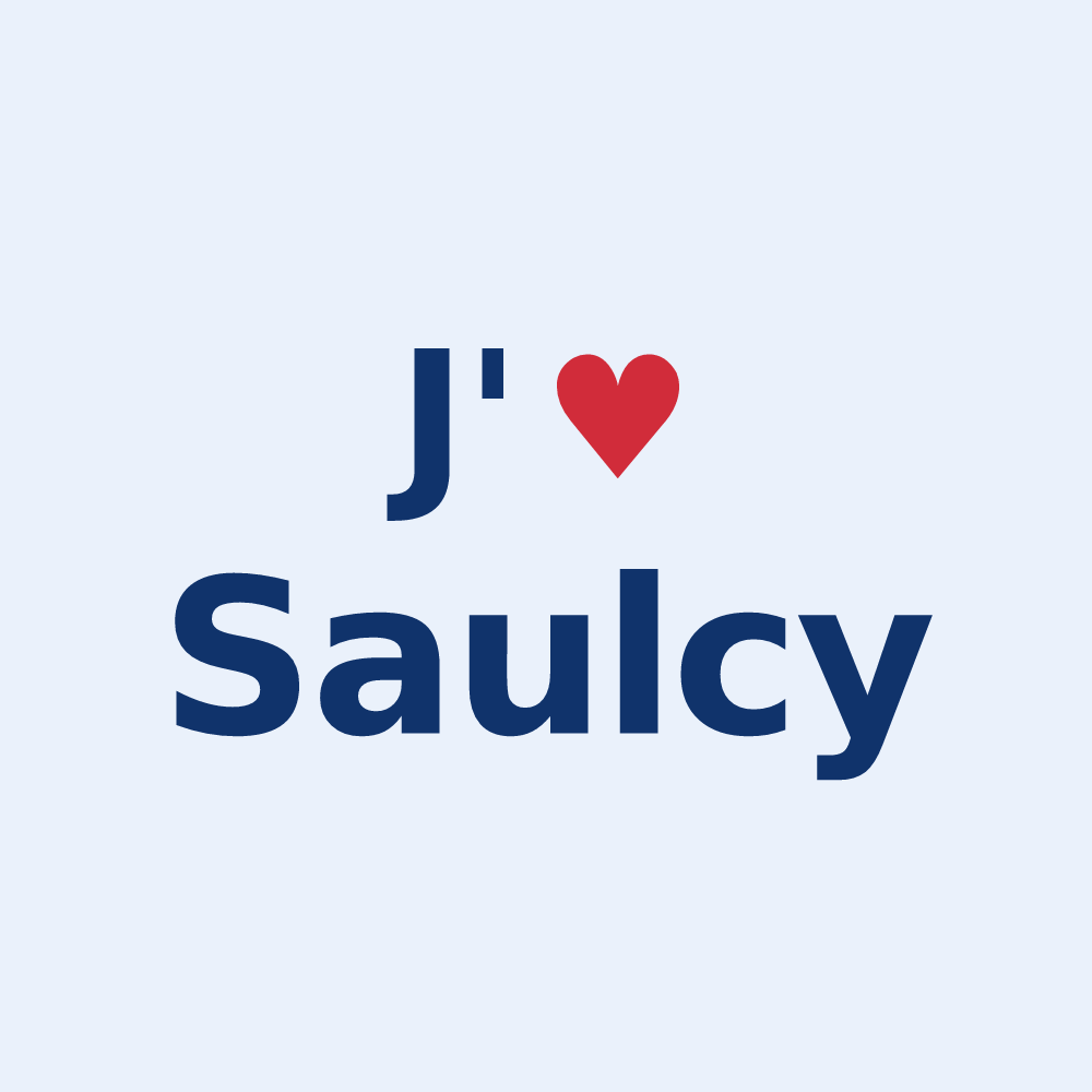 Sticker personnalisé Saulcy — design J'aime Saulcy