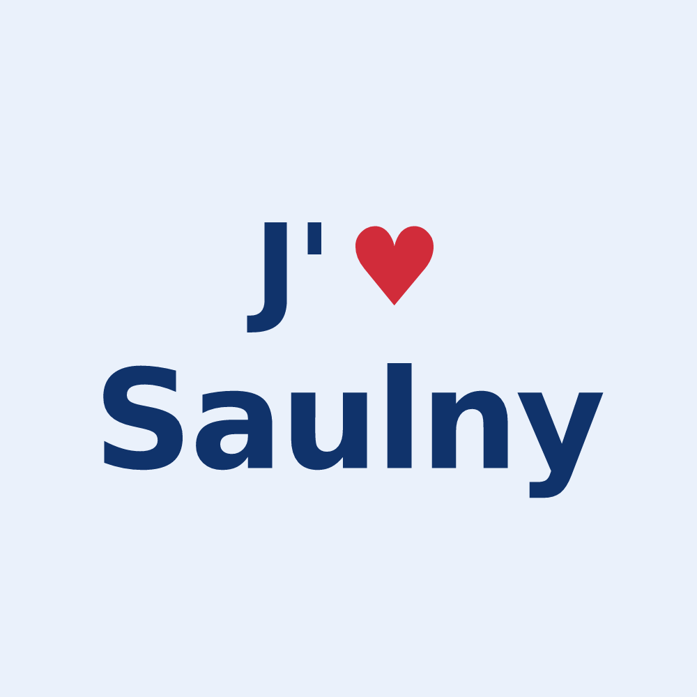 Sticker personnalisé Saulny — design J'aime Saulny