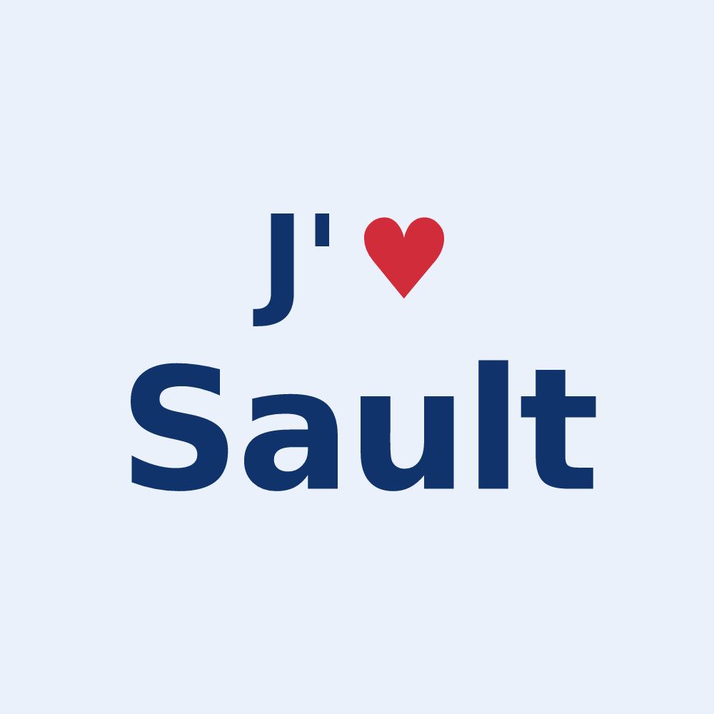 Sticker personnalisé Sault — design J'aime Sault