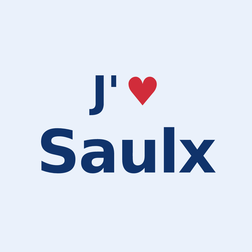 Sticker personnalisé Saulx — design J'aime Saulx