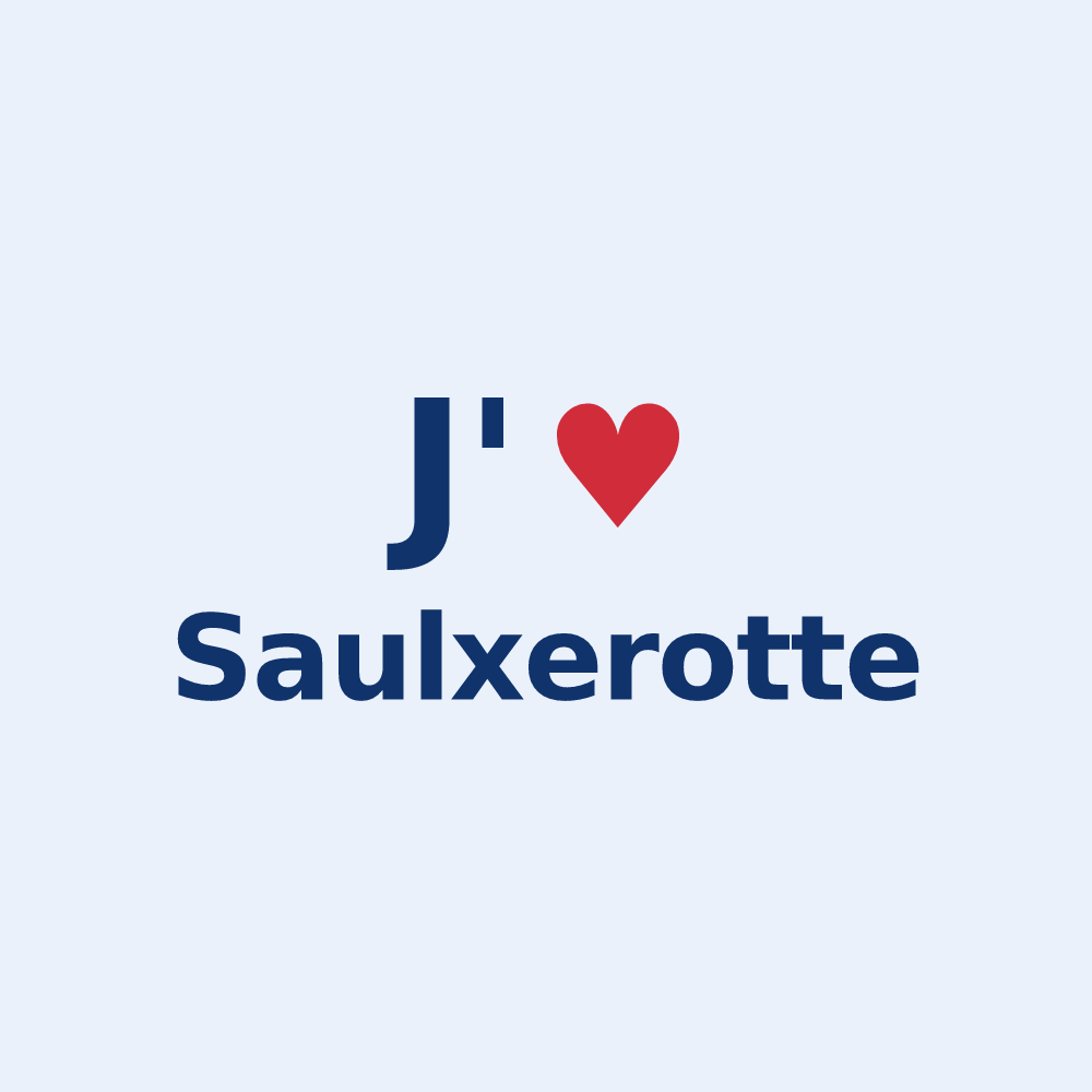 Sticker personnalisé Saulxerotte — design J'aime Saulxerotte