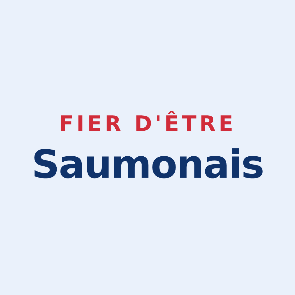 Sticker « Fier d'être Saumonais » — design pour Saumont