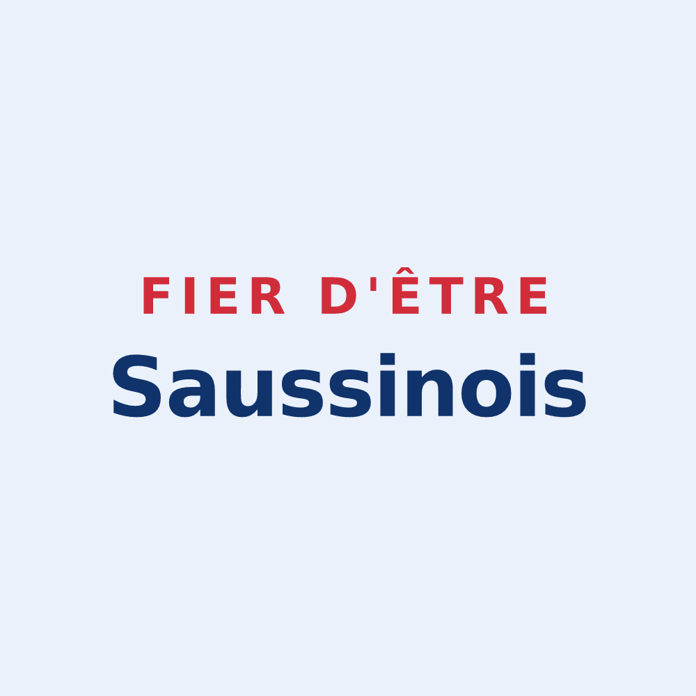 Sticker « Fier d'être Saussinois » — design pour Saussines