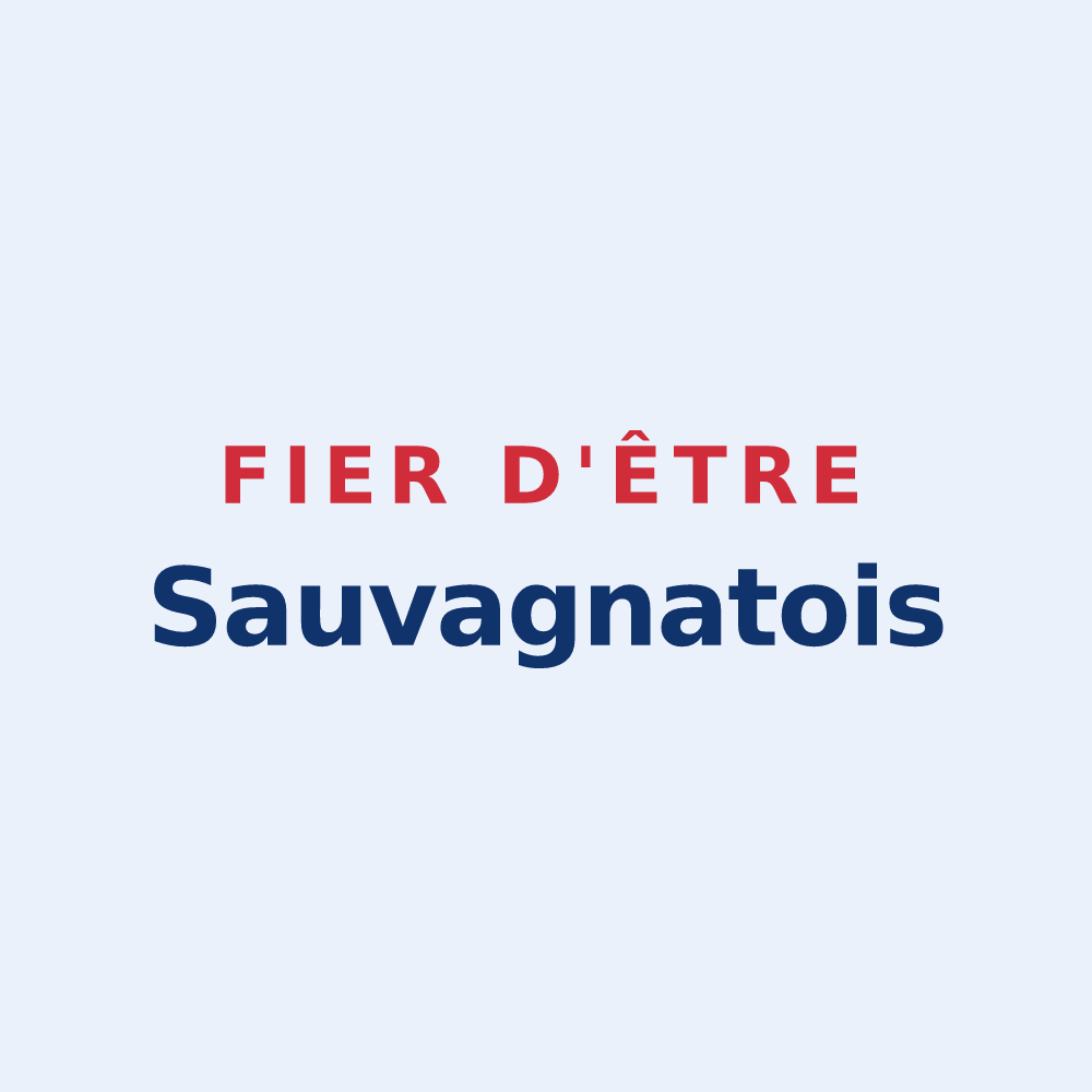 Sticker « Fier d'être Sauvagnatois » — design pour Sauvagnat