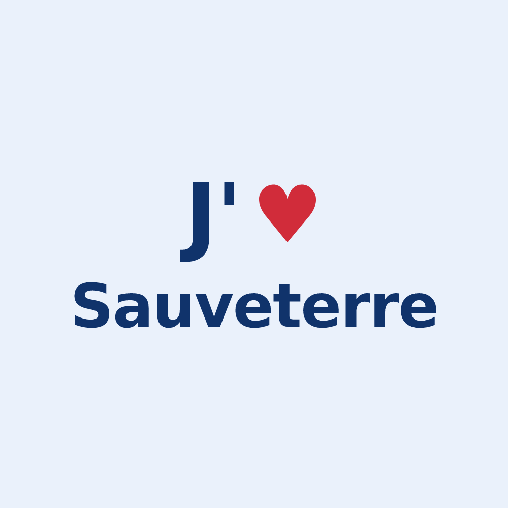 Sticker personnalisé Sauveterre — design J'aime Sauveterre