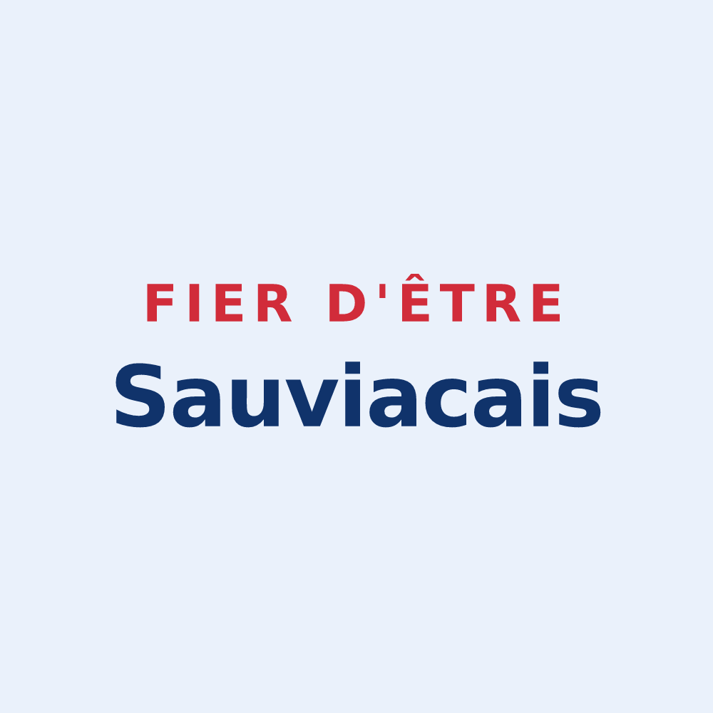 Sticker « Fier d'être Sauviacais » — design pour Sauviac