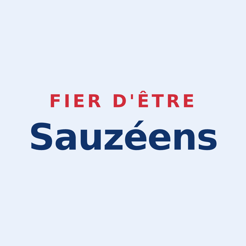 Sticker « Fier d'être Sauzéens » — design pour Sauzé-entre-Bois
