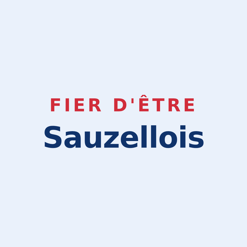 Sticker « Fier d'être Sauzellois » — design pour Sauzelles