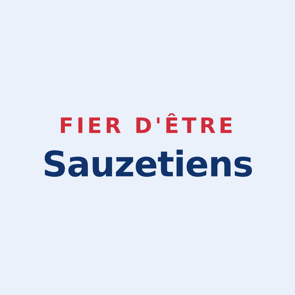 Sticker « Fier d'être Sauzetiens » — design pour Sauzet