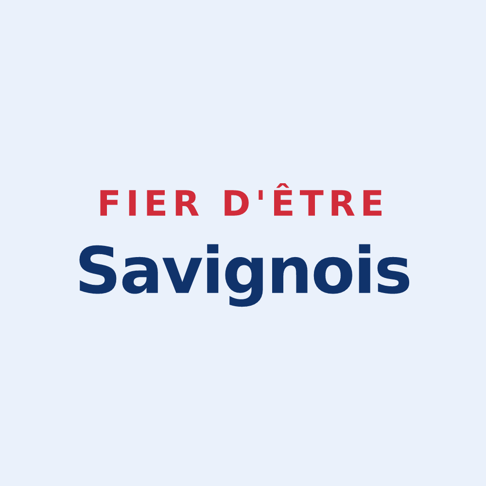 Sticker « Fier d'être Savignois » — design pour Savigny-Lévescault