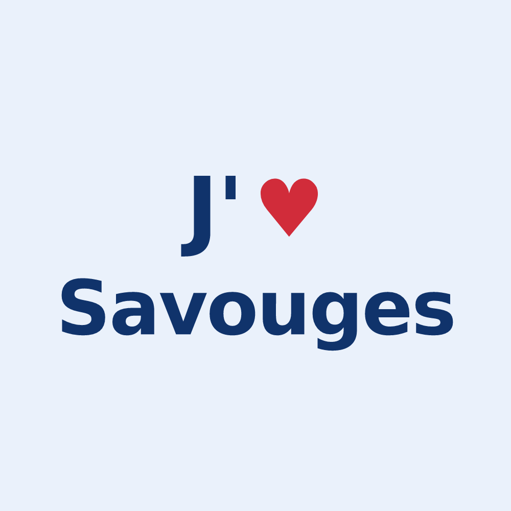 Sticker personnalisé Savouges — design J'aime Savouges