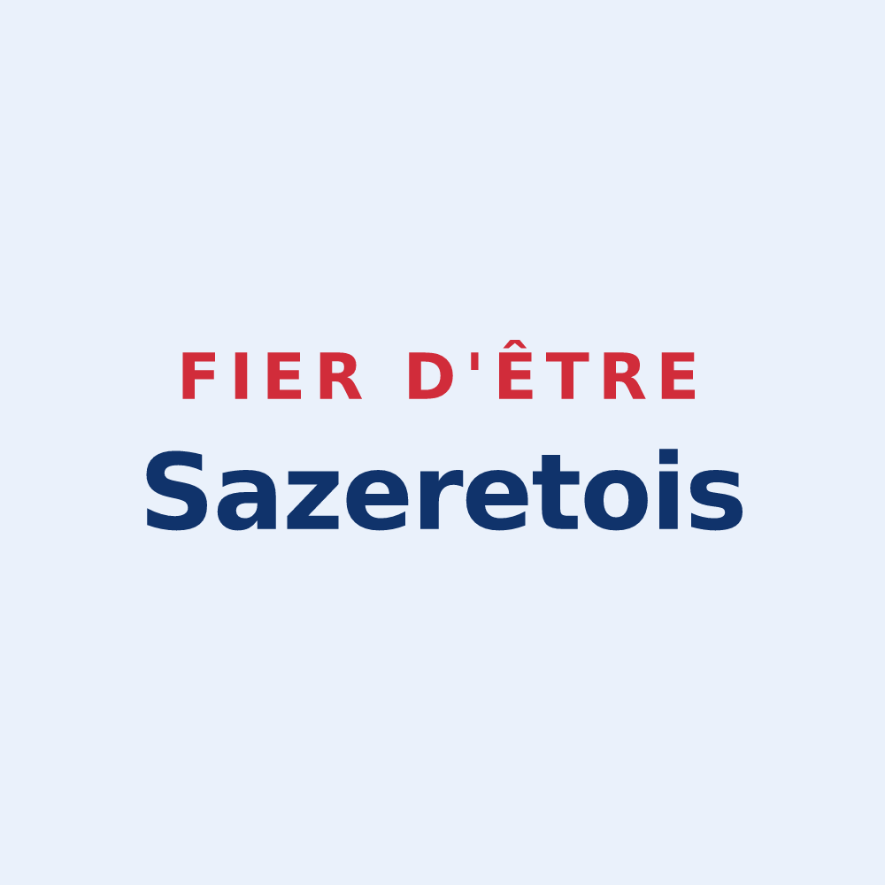 Sticker « Fier d'être Sazeretois » — design pour Sazeret