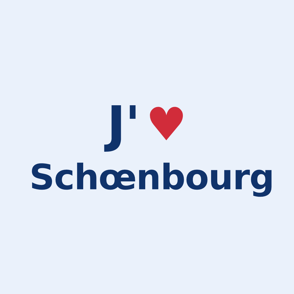 Sticker personnalisé Schœnbourg — design J'aime Schœnbourg