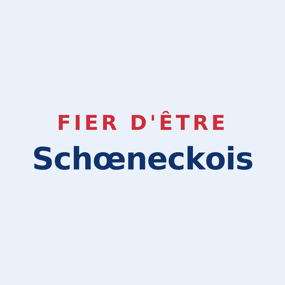 Sticker « Fier d'être Schœneckois » — design pour Schœneck