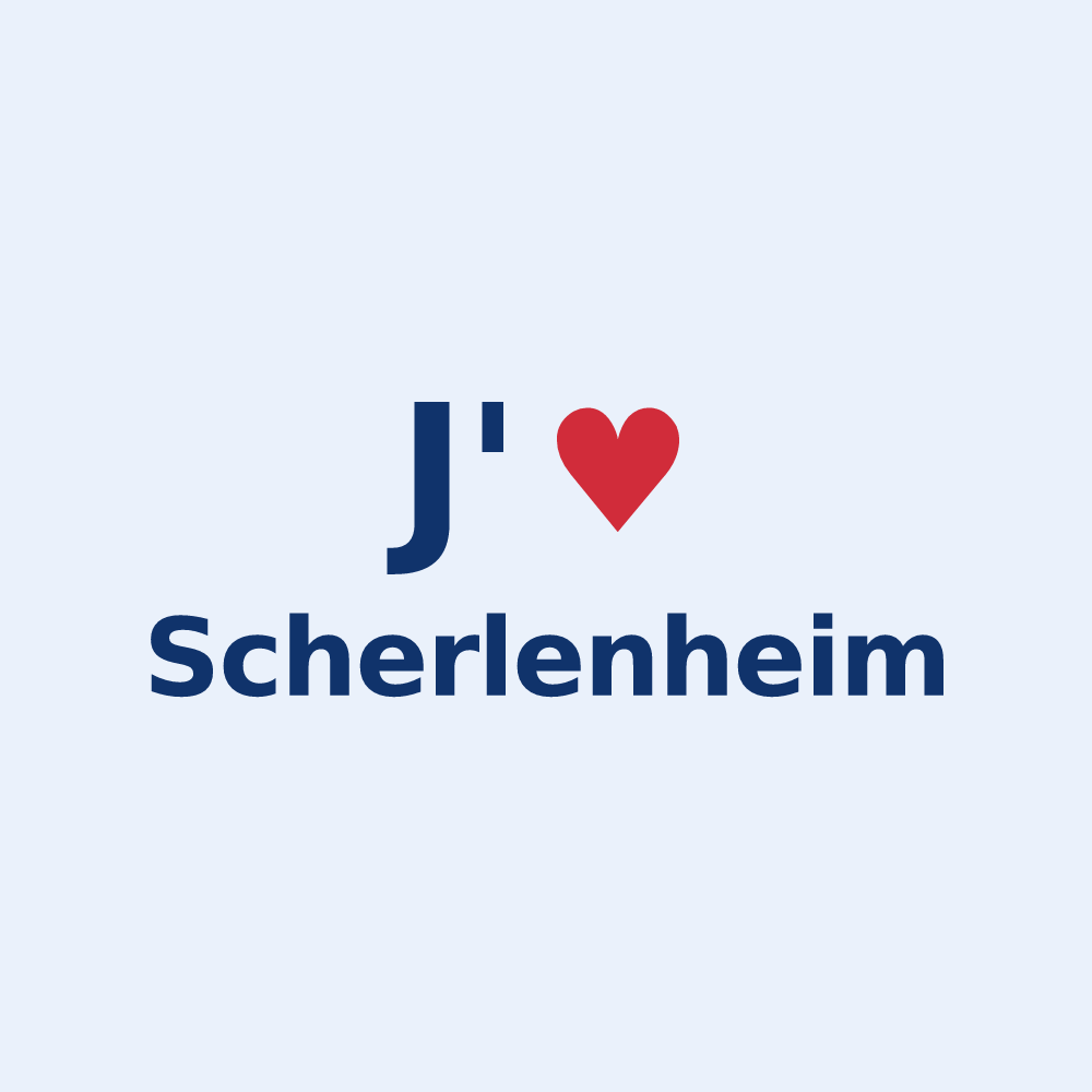Sticker personnalisé Scherlenheim — design J'aime Scherlenheim