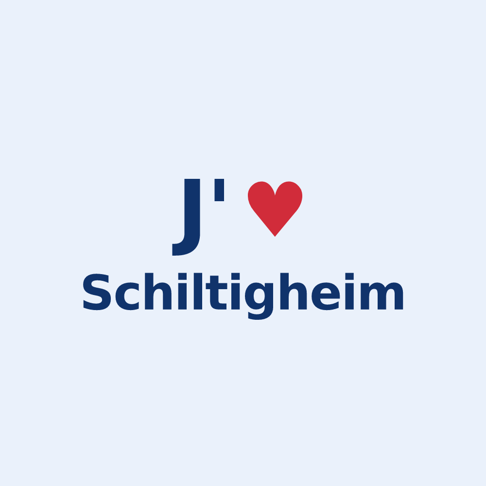 Sticker personnalisé Schiltigheim — design J'aime Schiltigheim