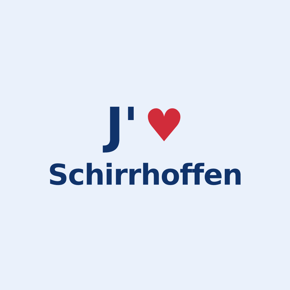 Sticker personnalisé Schirrhoffen — design J'aime Schirrhoffen