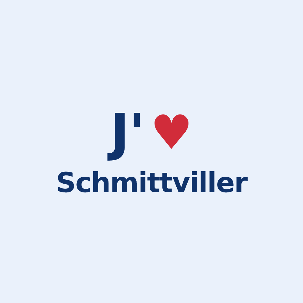 Sticker personnalisé Schmittviller — design J'aime Schmittviller