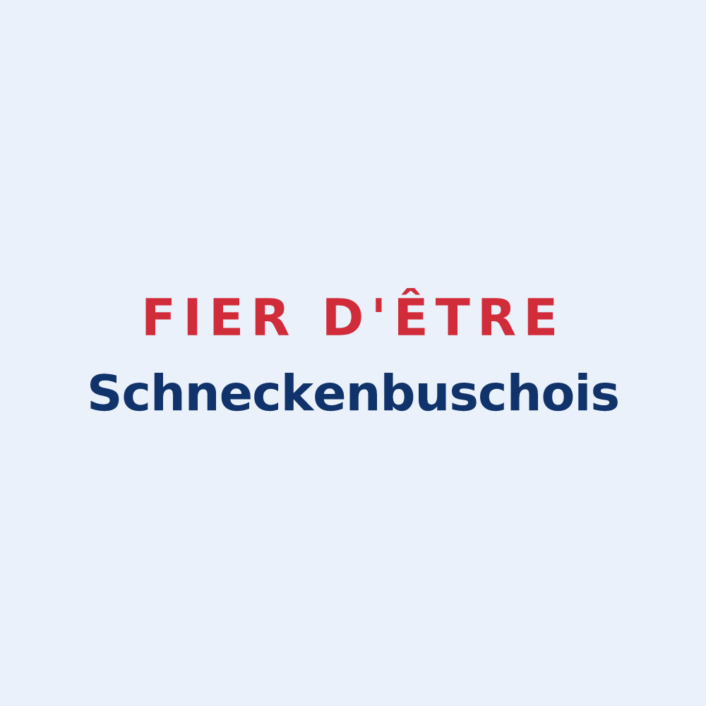 Sticker « Fier d'être Schneckenbuschois » — design pour Schneckenbusch