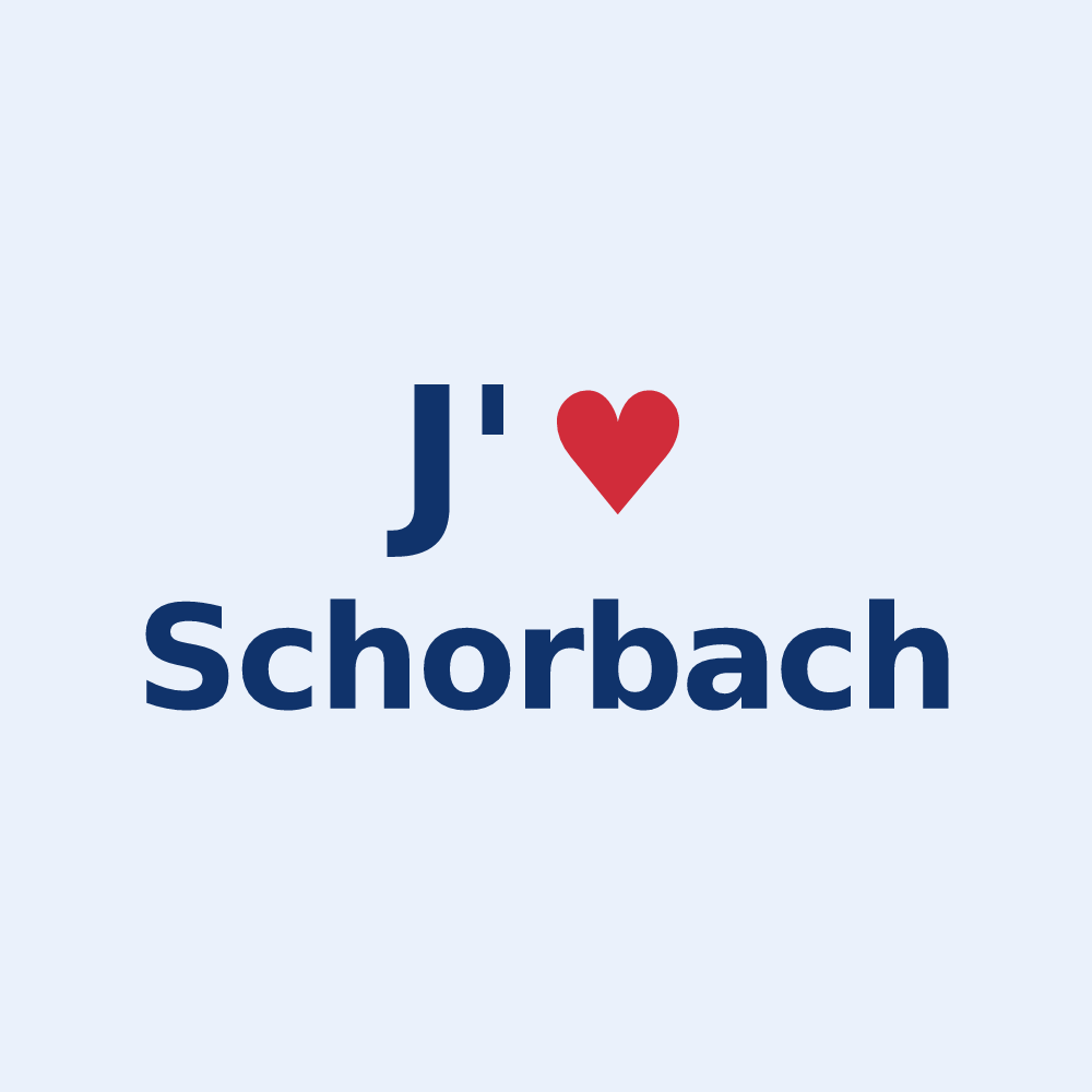 Sticker personnalisé Schorbach — design J'aime Schorbach