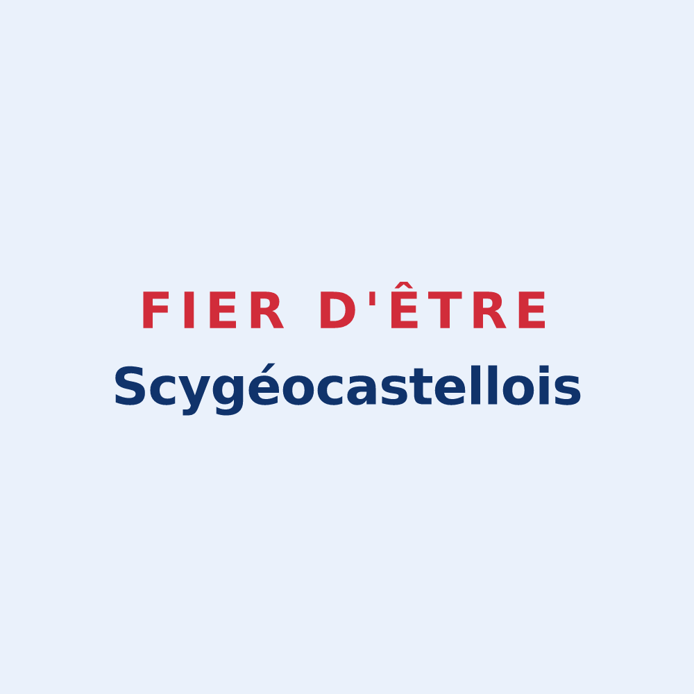 Sticker « Fier d'être Scygéocastellois » — design pour Scy-Chazelles