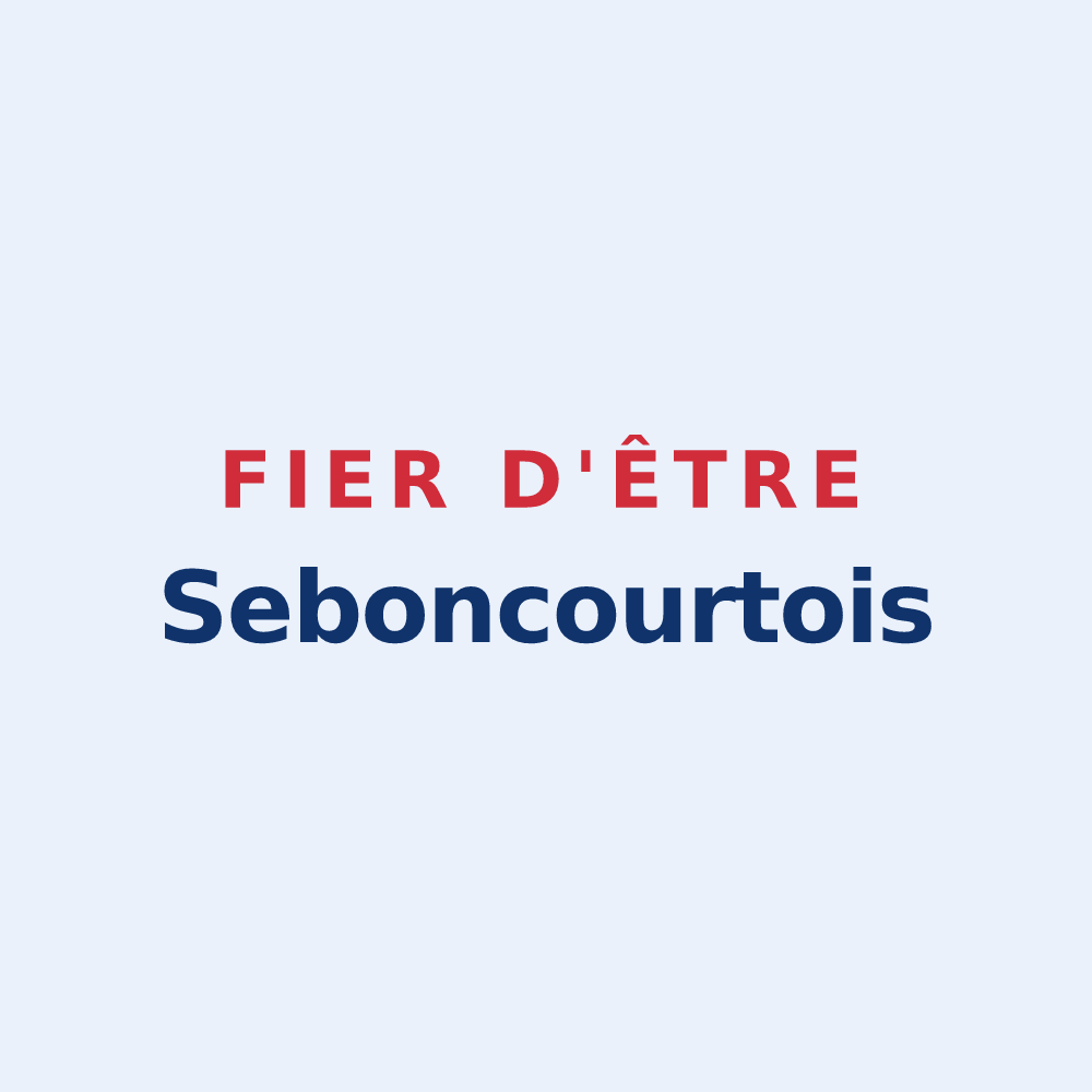 Sticker « Fier d'être Seboncourtois » — design pour Seboncourt