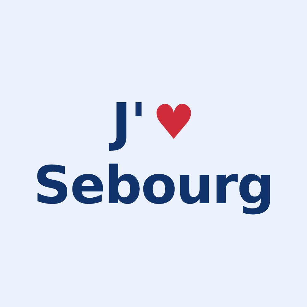 Sticker personnalisé Sebourg — design J'aime Sebourg