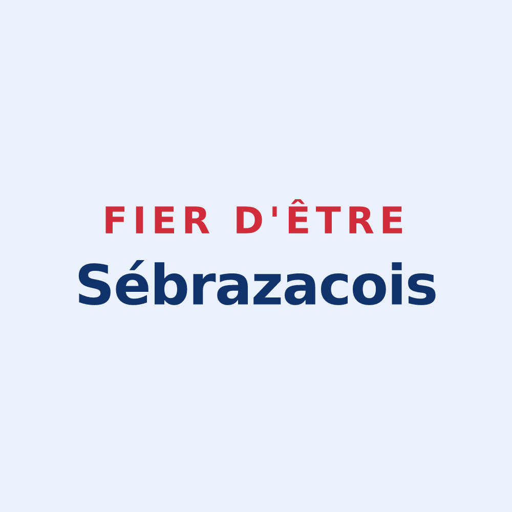 Sticker « Fier d'être Sébrazacois » — design pour Sébrazac