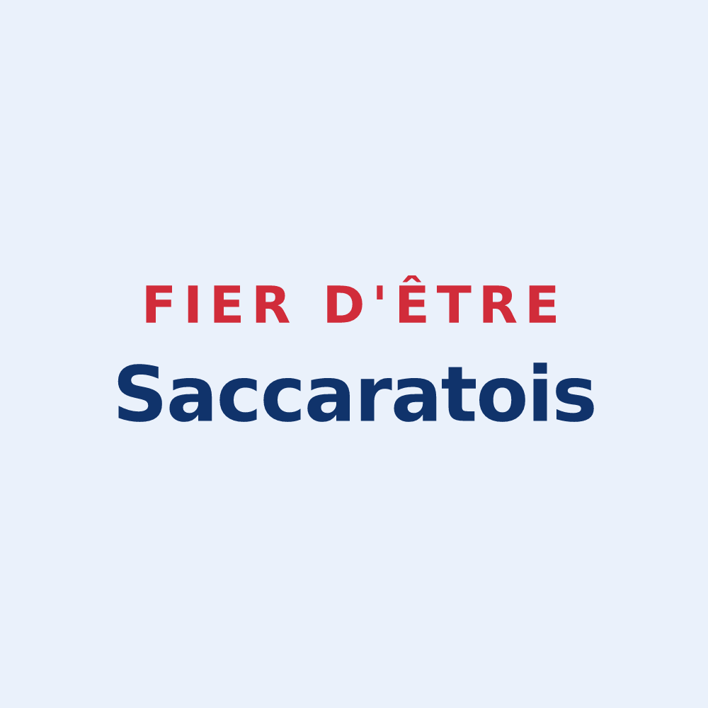 Sticker « Fier d'être Saccaratois » — design pour Sécheras